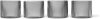 Ferm Living Ripple Low Glas Set van 4 Grijs Gerookt online kopen