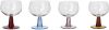HKliving Wijnglas Swirl mixed colours laag set van 4 online kopen