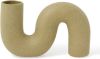 HKliving Vaas Twisted matt olive keramiek online kopen