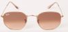 Ray-Ban Hexagonal Flat Lenses Polarized Sunglasses Ray Ban, Bruin, Dames online kopen
