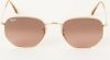 Ray-Ban Zeshoekige platte lenzen gepolariseerde zonnebril Ray Ban, Geel, Dames online kopen
