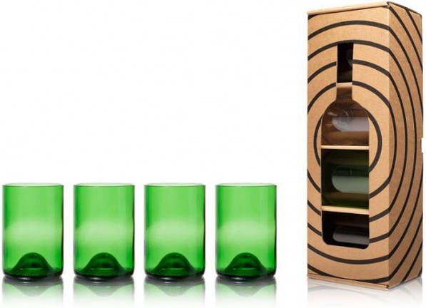Cookinglife Rebottled Waterglas Groen 330 Ml 4 Stuks online kopen