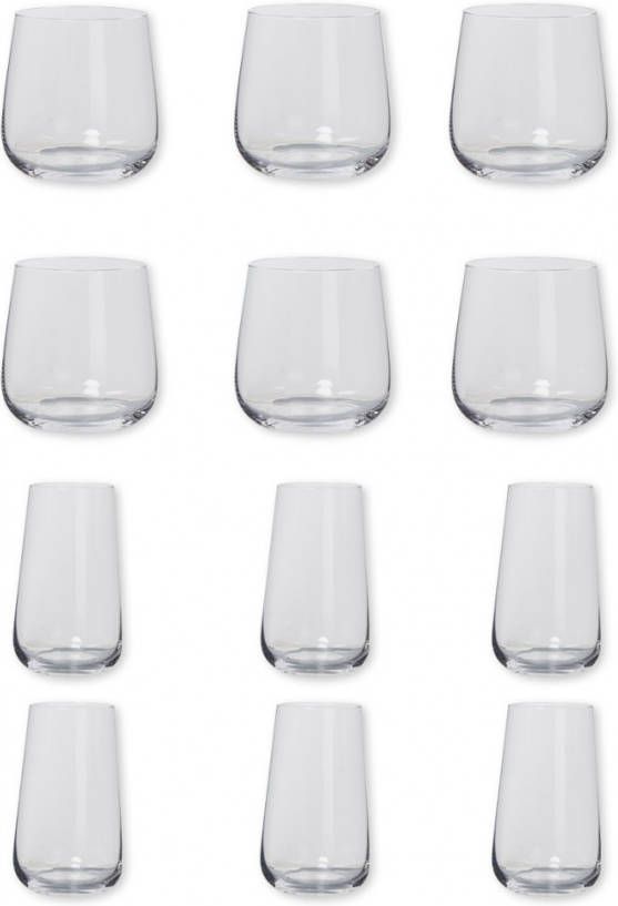 Leonardo Brunelli Tumbler drinkglas en longdrink 40 cl + 53 cl in set 12 delig online kopen