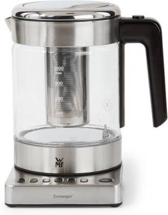 WMF KITCHENminis Glass Kettle - 1 Liter - Stainless Steel