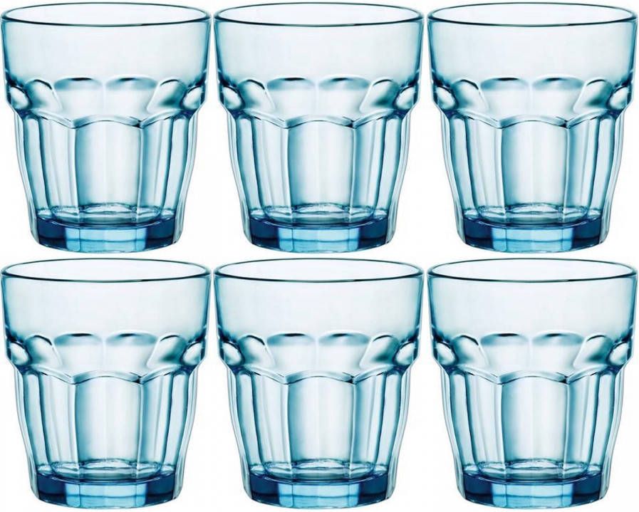 Bormioli Rocco Set Van 6x Stuks Tumbler Waterglazen/drinkglazen Blauw 270 Ml Drinkglazen online kopen