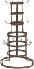 Clayre & Eef Mokkenrek Ø 30x54 Cm Bruin Ijzer Rond Mokkenboom Mokkenhouder Bruin Mokkenboom Mokkenhouder online kopen