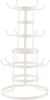 Clayre & Eef Mokkenrek Ø 30x54 Cm Wit Ijzer Rond Mokkenboom Mokkenhouder Wit Mokkenboom Mokkenhouder online kopen