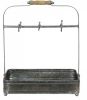 Clayre & Eef Mokkenrek 34x21x40 cm Grijs Ijzer Mokkenboom Mokkenhouder online kopen