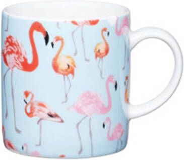 KitchenCraft Set Van 4 Espresso Kopje Flamingo 80ml online kopen