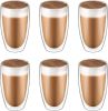 Krumble Latte Macchiato glas dubbelwandig 400ml set van 6 online kopen