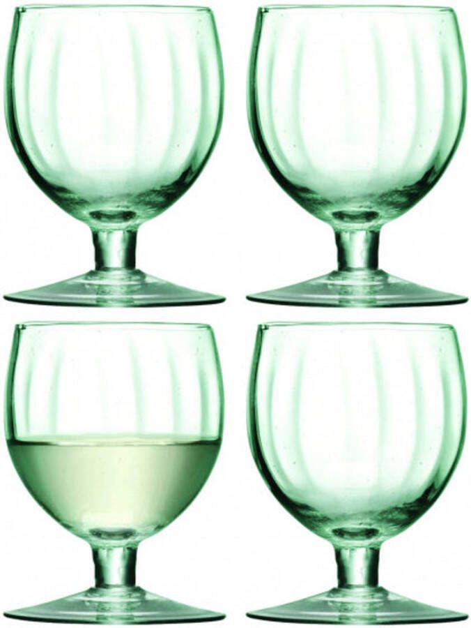 L.S.A. Wijnglazen Mia 350 Ml 8 X 12, 5 Cm Gerecycled Glas Groen online kopen