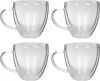 OTIX Dubbelwandige Koffieglazen Koffiekopjes 180 Ml Set Van 4 Transparant Latte Macchiato Glazen online kopen