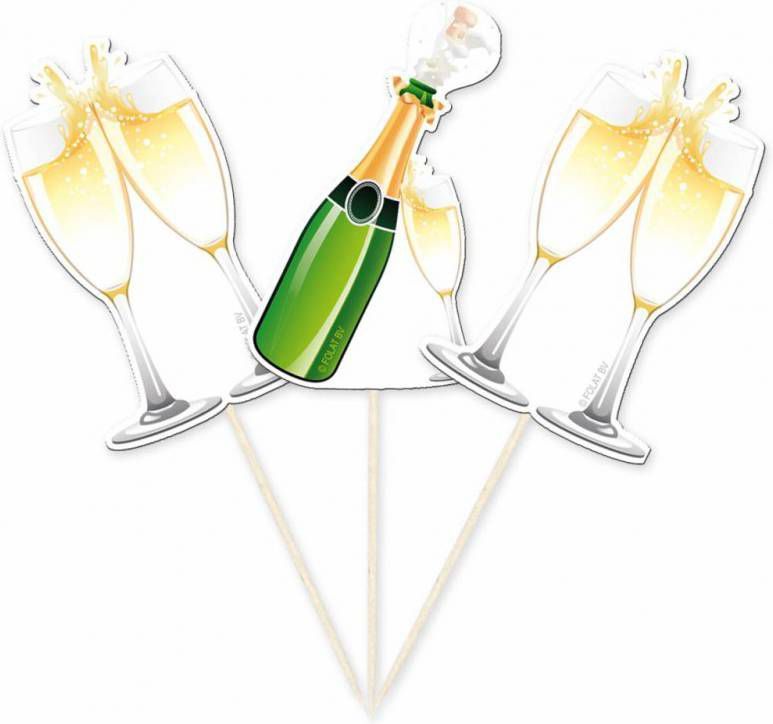 Merkloos Prikkers Champagneglazen 10 Cm online kopen