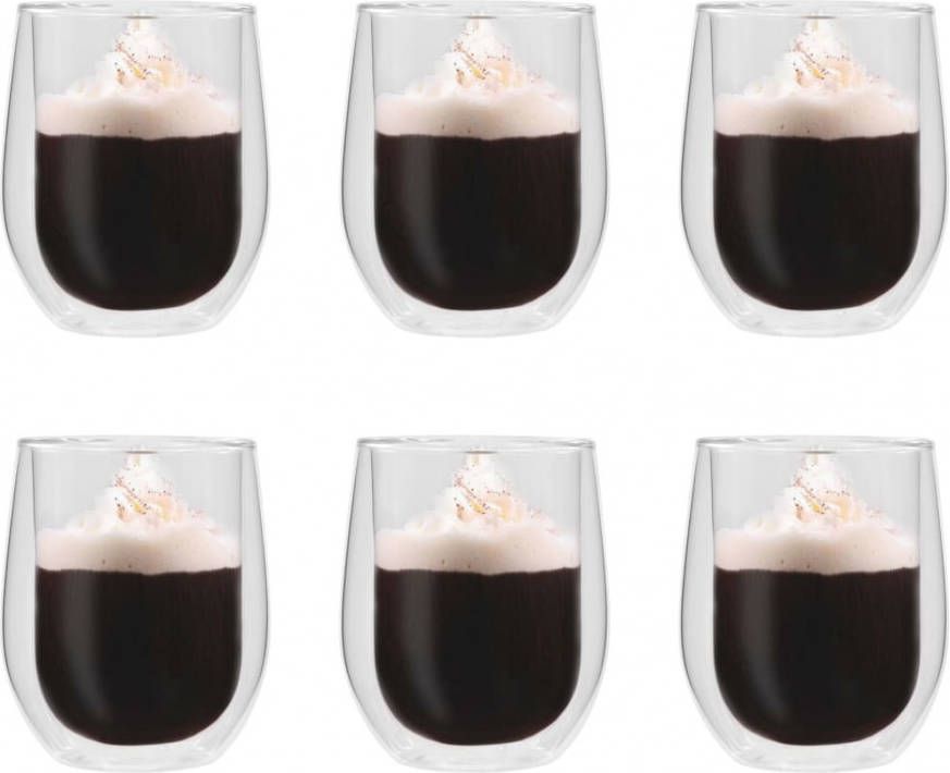 VidaXL Thermoglazen voor espresso dubbelwandig 6 st 320 ml online kopen