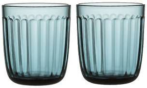 Iittala Raami Waterglas 0, 26 l zeeblauw, per 2 online kopen