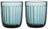 Iittala Raami Waterglas 0, 26 l zeeblauw, per 2 online kopen