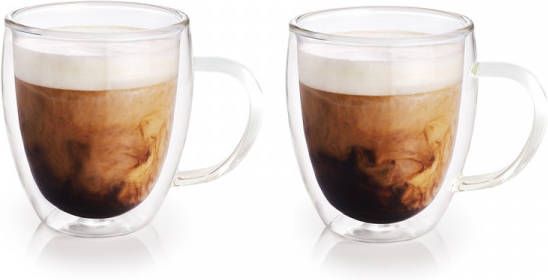 Bellatio Design 2x Dubbelwandige Theeglazen/koffieglazen 280 Ml Koffie En Theeglazen online kopen