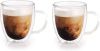 Merkloos 2x Dubbelwandige Theeglazen/koffieglazen 200 Ml Koffie En Theeglazen online kopen