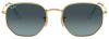 Ray-Ban Ray Ban Zonnebrillen RB3548N Hexagonal Metal Flat Lenses 91233M online kopen