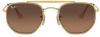 Ray-Ban Maarschalk II gepolariseerde zonnebril Ray Ban, Geel, Dames online kopen