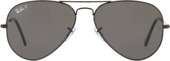Ray-Ban Aviator Totaal zwarte gepolariseerde zonnebril Ray Ban, Zwart, Dames online kopen