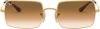 Ray-Ban Rechthoek 1969 gepolariseerde zonnebril Ray Ban, Geel, Dames online kopen