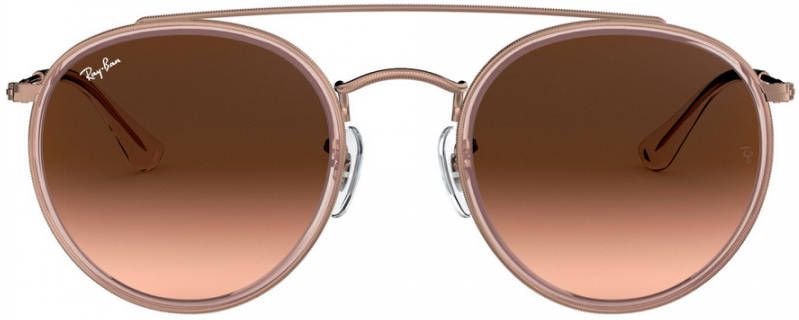 Ray-Ban Round Double Bridge Polarized Sunglasses Ray Ban, Roze, Dames online kopen