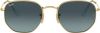 Ray-Ban Ray Ban Zonnebrillen RB3548N Hexagonal Metal Flat Lenses 91233M online kopen