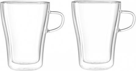 Leonardo Duo Dubbelwandige Latte Macchiato Glazen van 2 - Glazen .shop