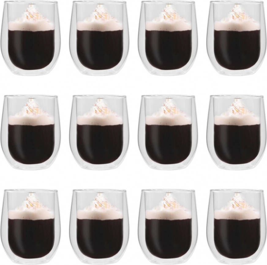 VidaXL Thermoglazen voor espresso dubbelwandig 12 st 320 ml online kopen