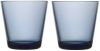 Iittala Kartio Glas 210 ml Set van 2 Regenblauw online kopen