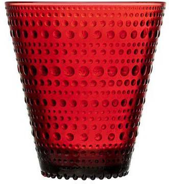 Iittala Kastehelmi glas 30 cl, 2 pack cranberry(rood ) online kopen