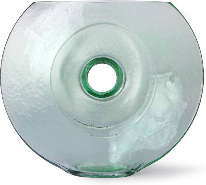 HKliving Vaas Cirkel groen/transparant glas online kopen