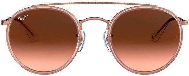 Ray-Ban Round Double Bridge Polarized Sunglasses Ray Ban, Roze, Dames online kopen