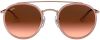 Ray-Ban Round Double Bridge Polarized Sunglasses Ray Ban, Roze, Dames online kopen