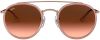 Ray-Ban Round Double Bridge Polarized Sunglasses Ray Ban, Roze, Dames online kopen