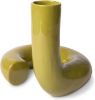 HKliving Vaas Twisted glossy olive keramiek online kopen